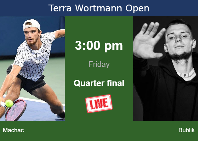 Friday Live Streaming Tomas Machac vs Alexander Bublik