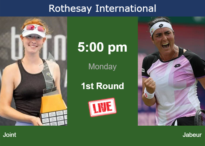 Monday Live Streaming Maya Joint vs Ons Jabeur