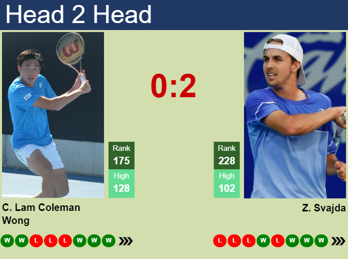 H2H, prediction of Chak Lam Coleman Wong vs Zachary Svajda in Birmingham Challenger with odds, preview, pick | 5th June 2025