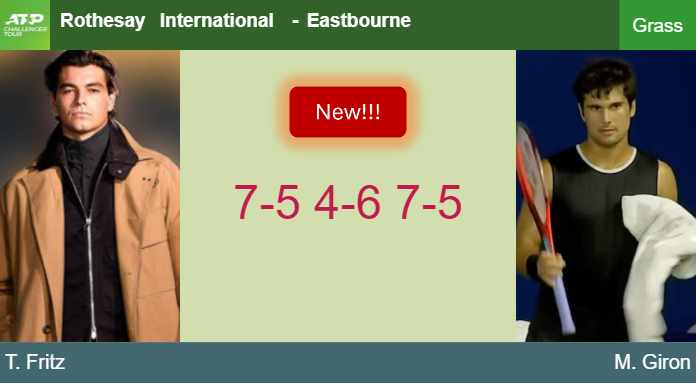 LIVE UPDATES. Taylor Fritz bests Fonseca in the 2nd round to play vs Giron – EASTBOURNE RESULTS