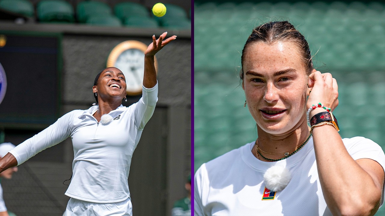 Sabalenka and Gauff offer candid insights while mic’d up during Centre Court session