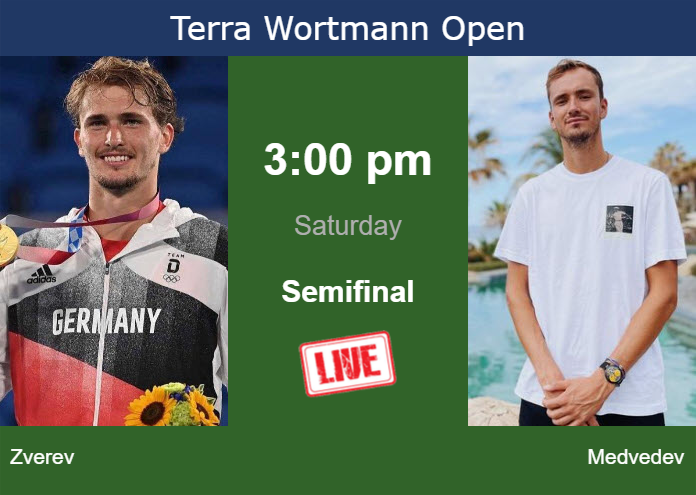 Saturday Live Streaming Alexander Zverev vs Daniil Medvedev