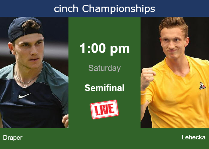Saturday Live Streaming Jack Draper vs Jiri Lehecka