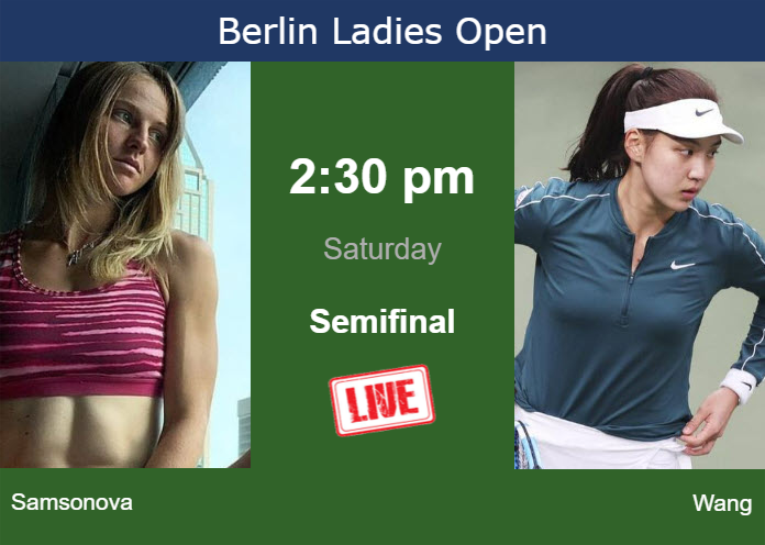 Saturday Live Streaming Liudmila Samsonova vs Xinyu Wang