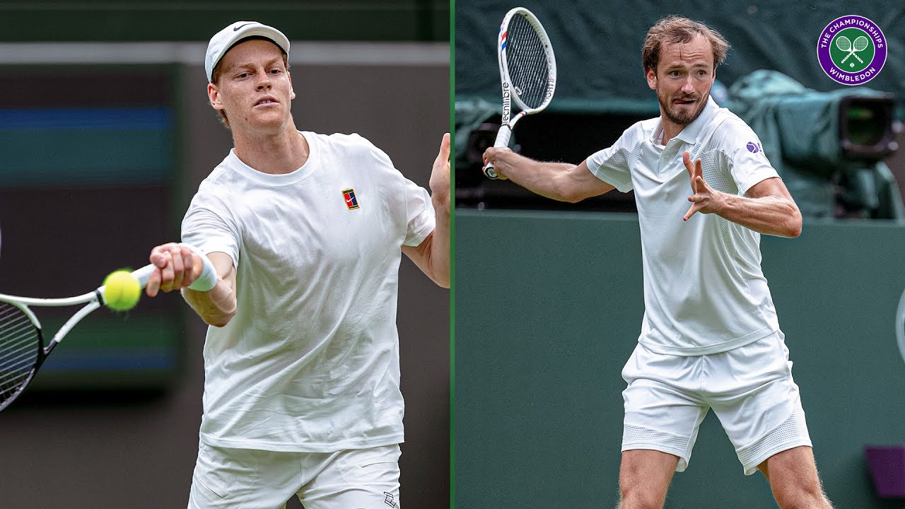 Sinner and Medvedev share laughs and insights during mic’d-up Wimbledon practice