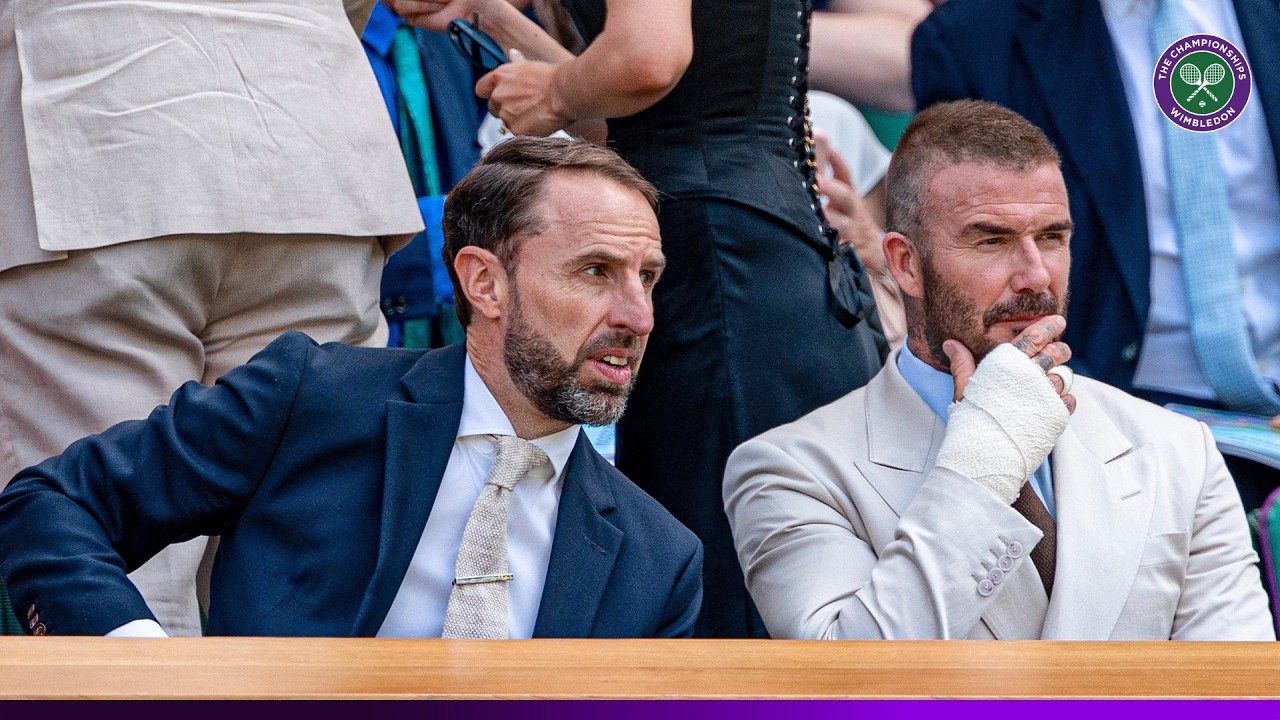 Sir David Beckham captivates Wimbledon crowd during royal box appearance