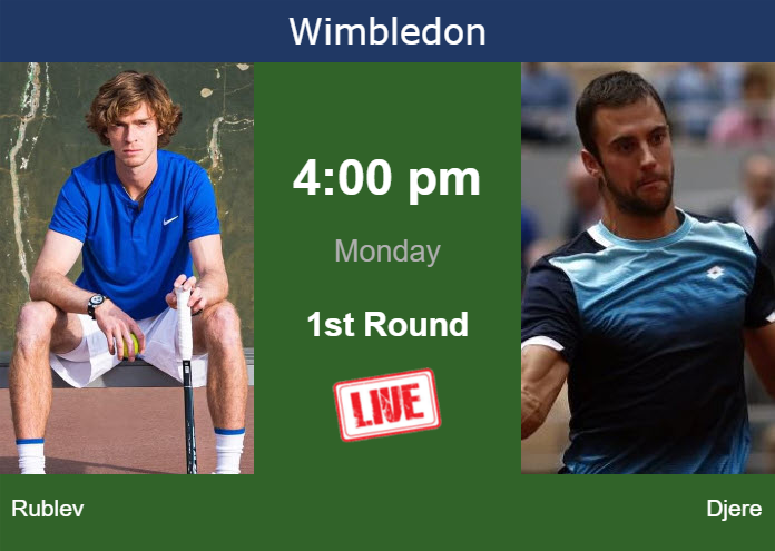 Sunday Live Streaming Andrey Rublev Vs Laslo Djere Sunday Live Streaming Andrey Rublev vs Laslo Djere