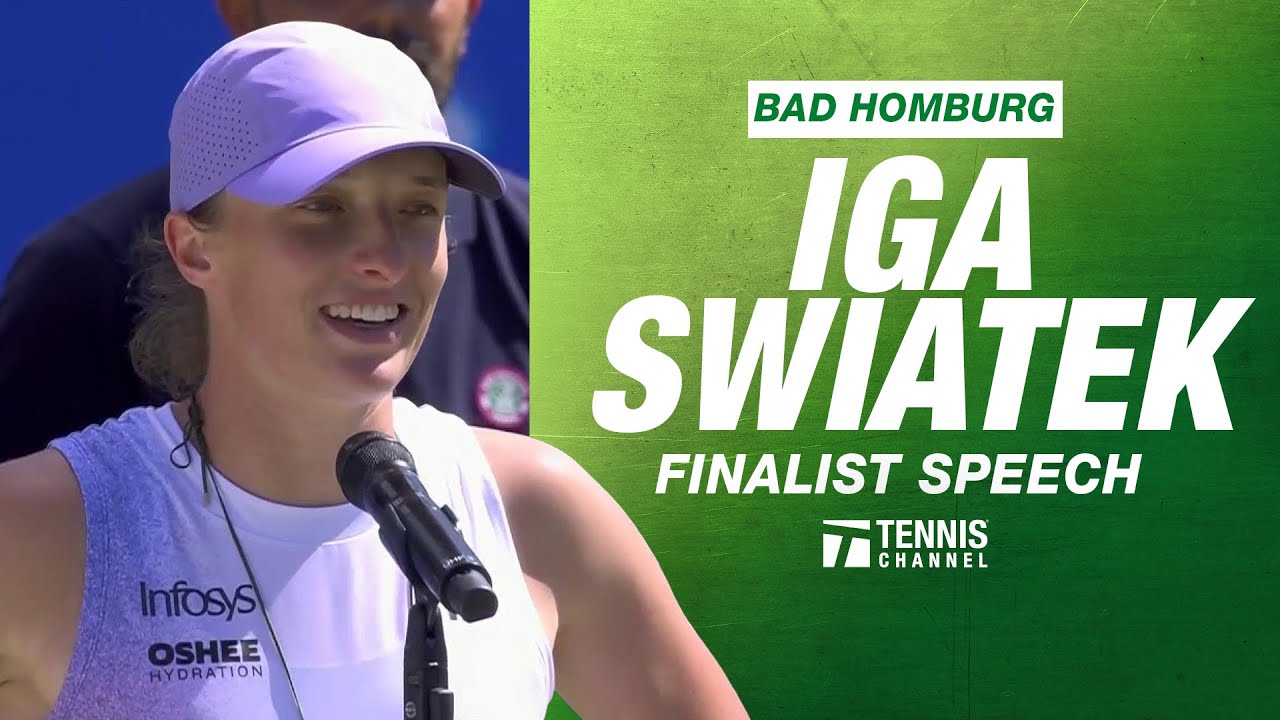 Swiatek shows emotion after narrow loss to Pegula in Bad Homburg final Swiatek shows emotion after narrow loss to Pegula in Bad Homburg final