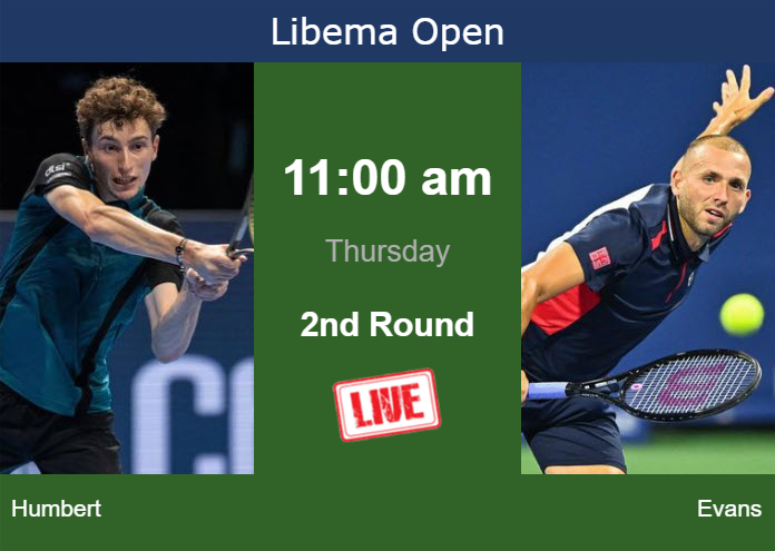Thursday Live Streaming Ugo Humbert Vs Daniel Evans Thursday Live Streaming Ugo Humbert vs Daniel Evans