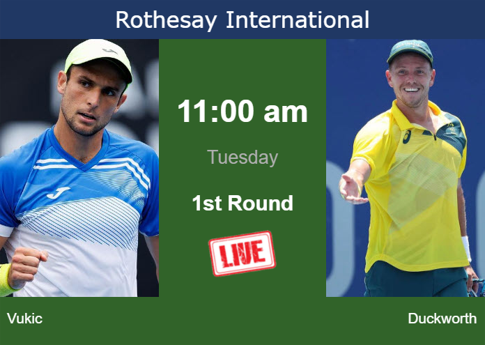 Tuesday Live Streaming Aleksandar Vukic Vs James Duckworth Tuesday Live Streaming Aleksandar Vukic vs James Duckworth