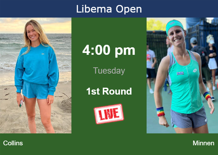 How to watch Collins vs. Minnen on live streaming in ‘s on Tuesday