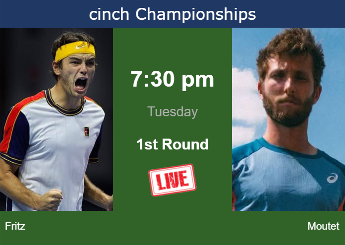 How to watch Fritz vs. Moutet on live streaming in London on Tuesday