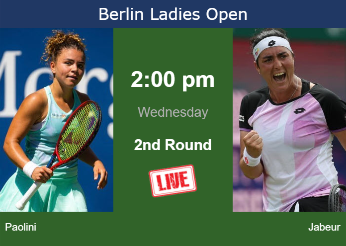 Wednesday Live Streaming Jasmine Paolini vs Ons Jabeur