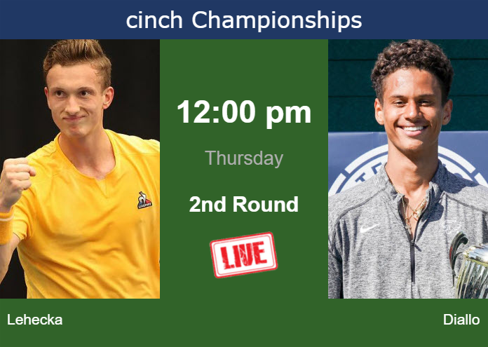 Wednesday Live Streaming Jiri Lehecka vs Gabriel Diallo