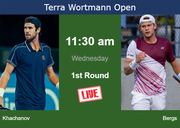 Wednesday Live Streaming Karen Khachanov vs Zizou Bergs