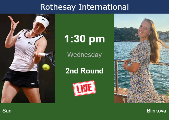 Wednesday Live Streaming Lulu Sun Vs Anna Blinkova Wednesday Live Streaming Lulu Sun vs Anna Blinkova