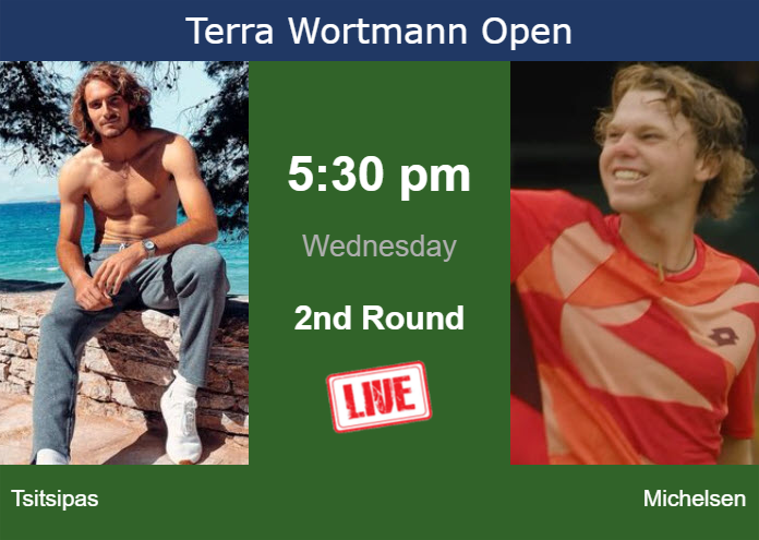 Wednesday Live Streaming Stefanos Tsitsipas vs Alex Michelsen