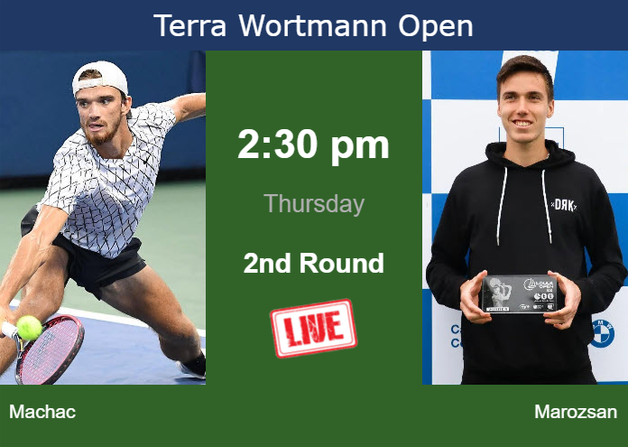 Wednesday Live Streaming Tomas Machac vs Fabian Marozsan