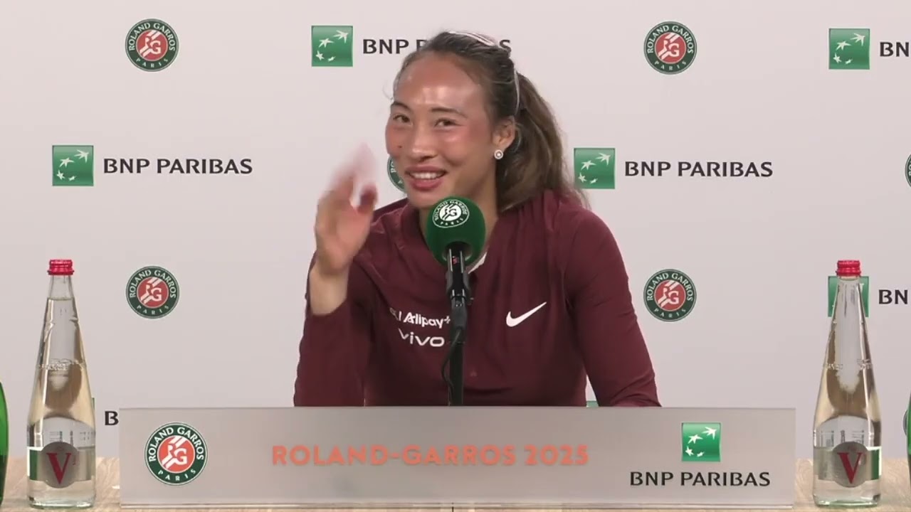 Zheng-Qinwen-reacts-after-she-defeated-Samsonova-at-the-French-Open