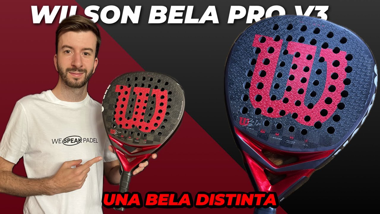 WilsonPadel introduces the new BELA V3 rackets, which have improved performance and a new design.