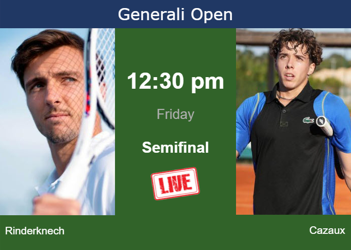 Friday Live Streaming Arthur Rinderknech vs Arthur Cazaux