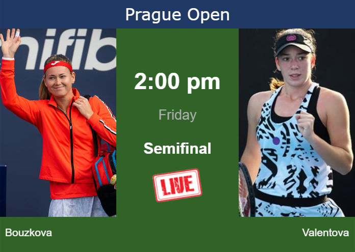 Friday Live Streaming Marie Bouzkova vs Tereza Valentova