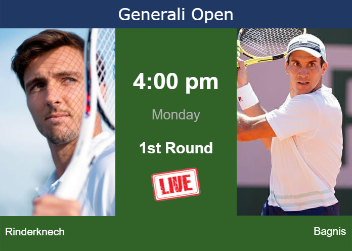 Monday Live Streaming Arthur Rinderknech vs Facundo Bagnis