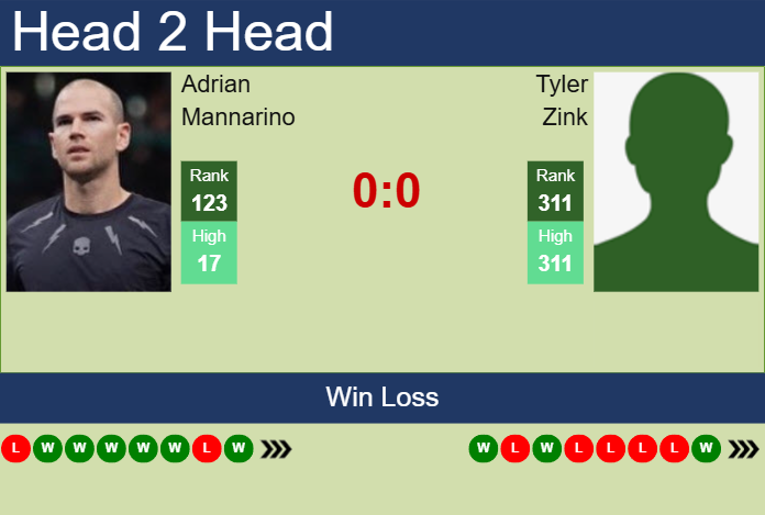 H2H, prediction of Adrian Mannarino vs Tyler Zink in Newport Challenger with odds, preview, pick | 10th July 2025
