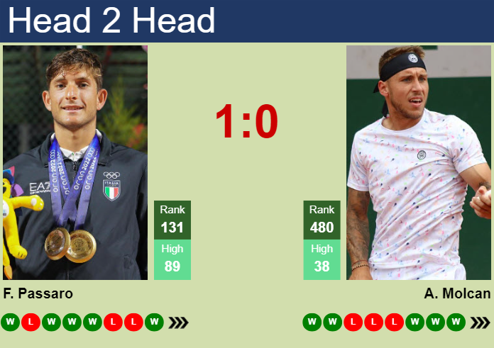 H2H, prediction of Francesco Passaro vs Alex Molcan in Braunschweig Challenger with odds, preview, pick | 9th July 2025