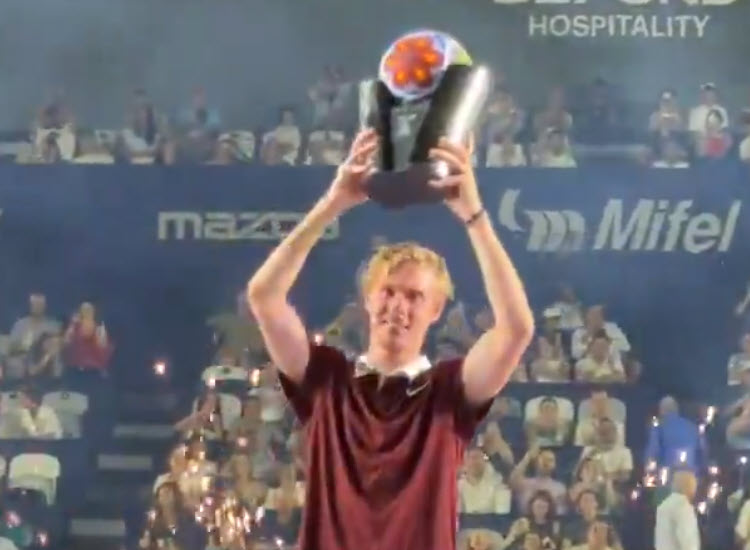 Shapovalov With Trophy