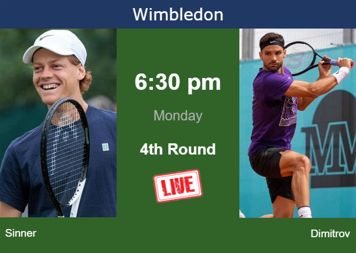 Sunday Live Streaming Jannik Sinner Vs Grigor Dimitrov Sunday Live Streaming Jannik Sinner vs Grigor Dimitrov