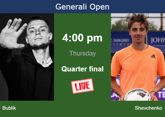 Thursday Live Streaming Alexander Bublik Vs Alexander Shevchenko Thursday Live Streaming Alexander Bublik vs Alexander Shevchenko