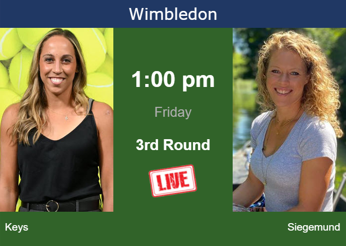 Thursday Live Streaming Madison Keys Vs Laura Siegemund Thursday Live Streaming Madison Keys vs Laura Siegemund
