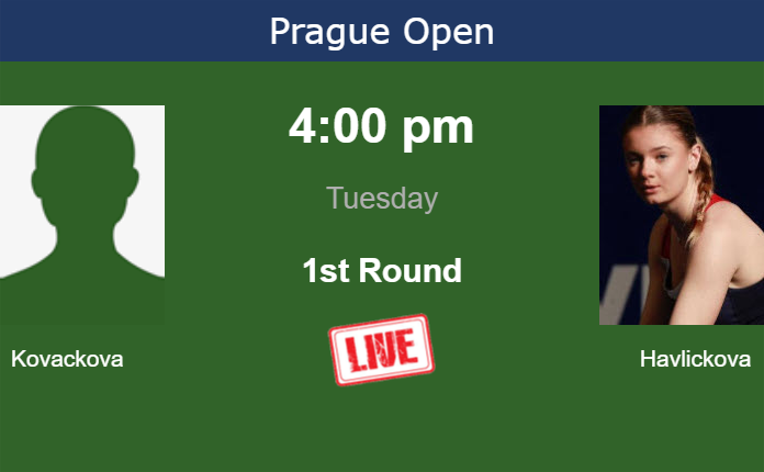 How to watch Kovackova vs. Havlickova on live streaming in Prague on Tuesday Tuesday Live Streaming Alena Kovackova vs Lucie Havlickova