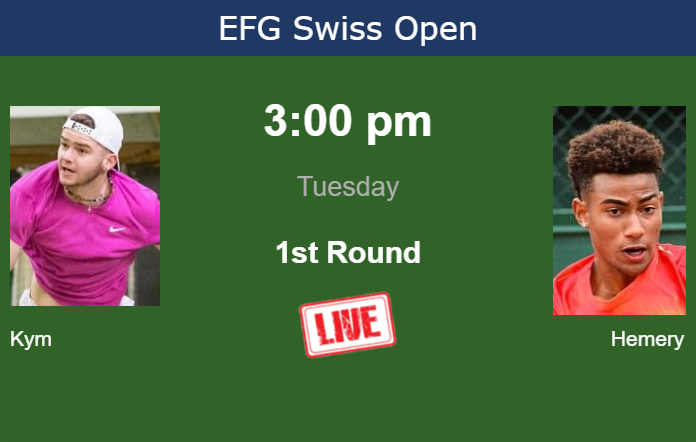 Tuesday Live Streaming Jerome Kym vs Calvin Hemery