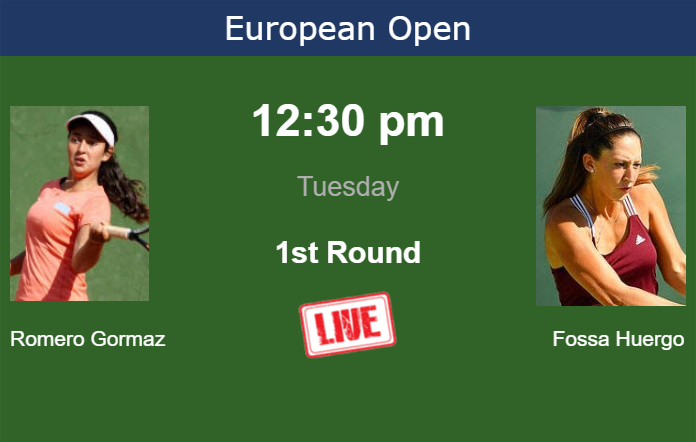 How to watch Romero Gormaz vs. Fossa Huergo on live streaming in Hamburg on Tuesday Tuesday Live Streaming Leyre Romero Gormaz vs Nicole Fossa Huergo