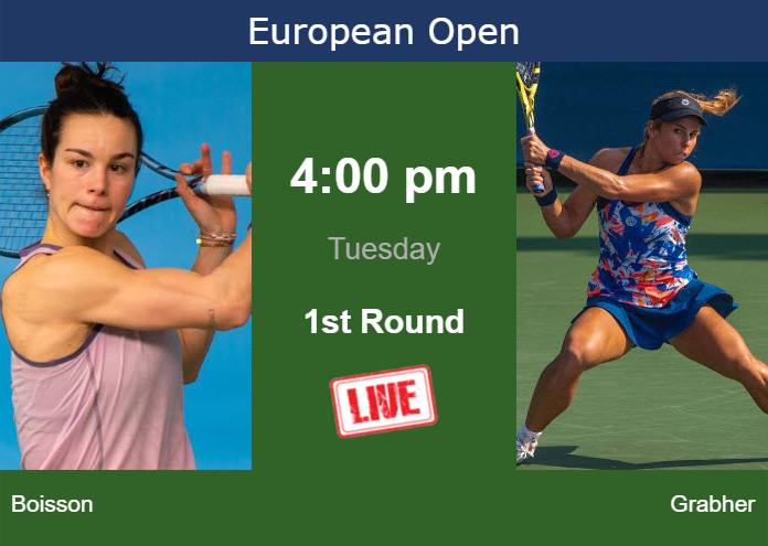 Tuesday Live Streaming Lois Boisson vs Julia Grabher