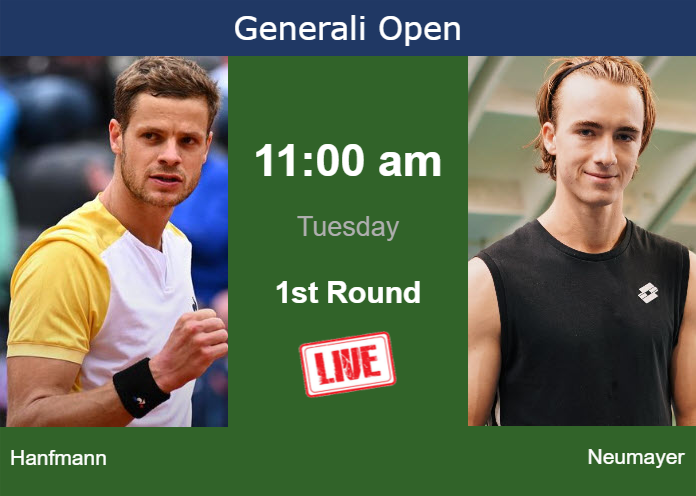 Tuesday Live Streaming Yannick Hanfmann vs Lukas Neumayer