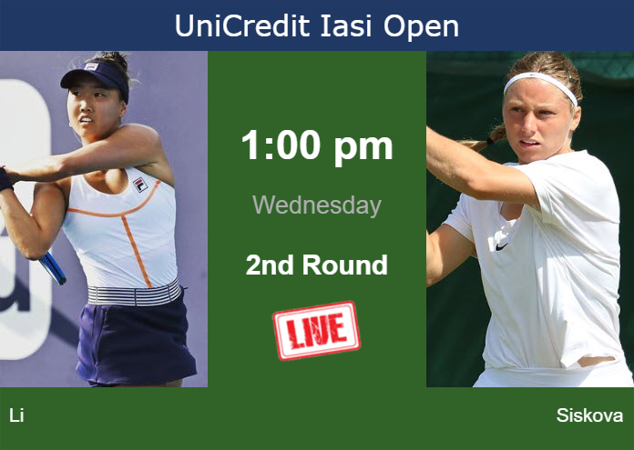 Wednesday Live Streaming Ann Li vs Anna Siskova
