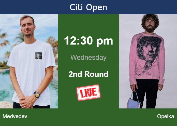 Wednesday Live Streaming Daniil Medvedev Vs Reilly Opelka Wednesday Live Streaming Daniil Medvedev vs Reilly Opelka