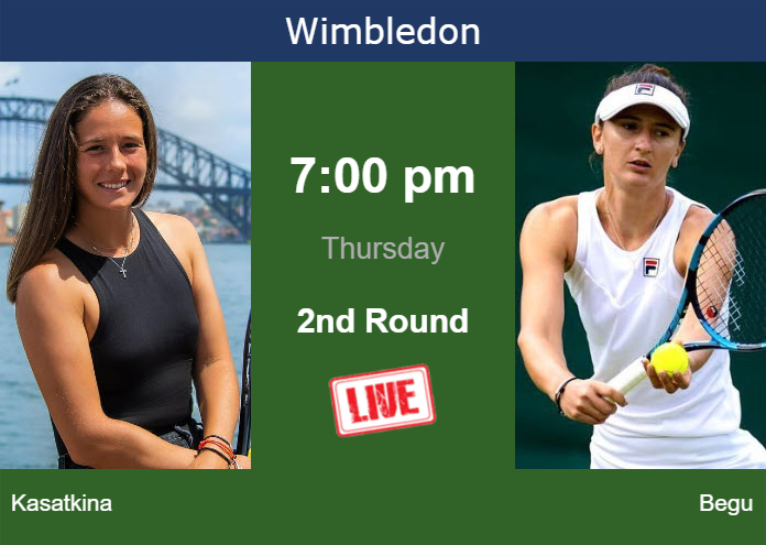 Wednesday Live Streaming Daria Kasatkina Vs Irina Camelia Begu Wednesday Live Streaming Daria Kasatkina vs Irina-Camelia Begu