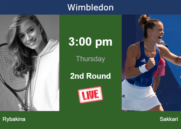 Wednesday Live Streaming Elena Rybakina Vs Maria Sakkari Wednesday Live Streaming Elena Rybakina vs Maria Sakkari