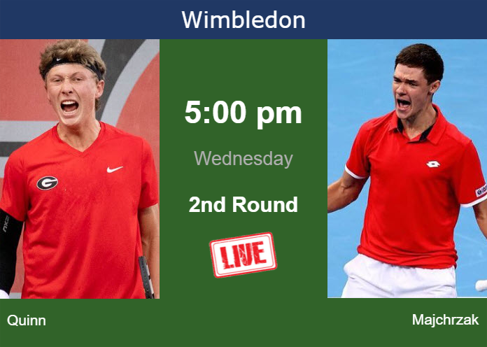 Wednesday Live Streaming Ethan Quinn vs Kamil Majchrzak