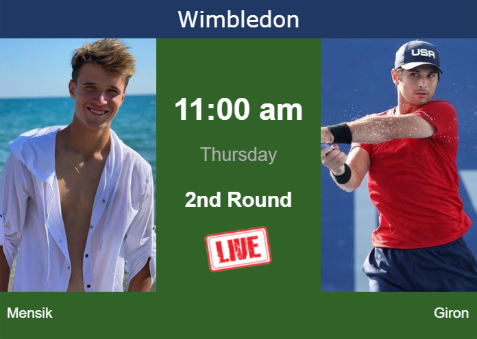Wednesday Live Streaming Jakub Mensik Vs Marcos Giron Wednesday Live Streaming Jakub Mensik vs Marcos Giron