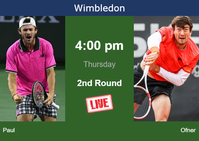 Wednesday Live Streaming Tommy Paul Vs Sebastian Ofner Wednesday Live Streaming Tommy Paul vs Sebastian Ofner