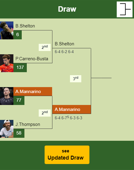 Adrian Mannarino Draw info