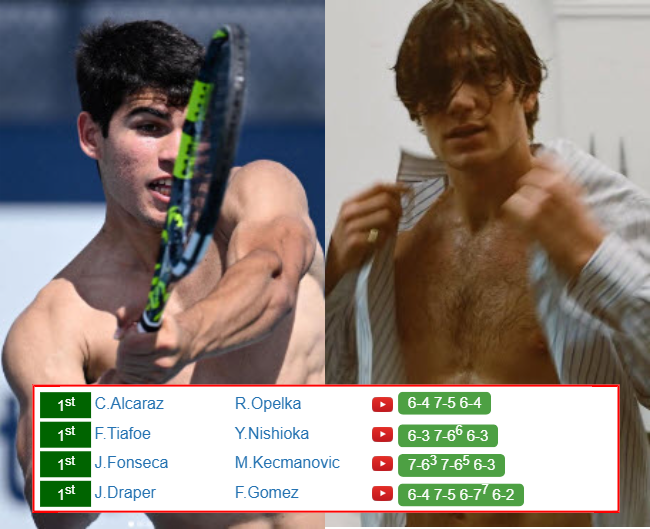 Carlos Alcaraz Jack Draper who win info