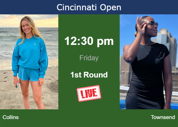 Friday Live Streaming Danielle Rose Collins vs Taylor Townsend