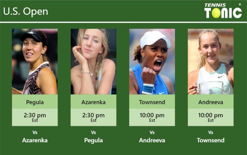 Jessica Pegula-Victoria Azarenka-Taylor Townsend-Mirra Andreeva Stats info
