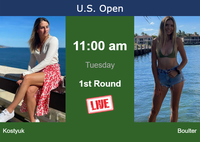 Monday Live Streaming Marta Kostyuk vs Katie Boulter